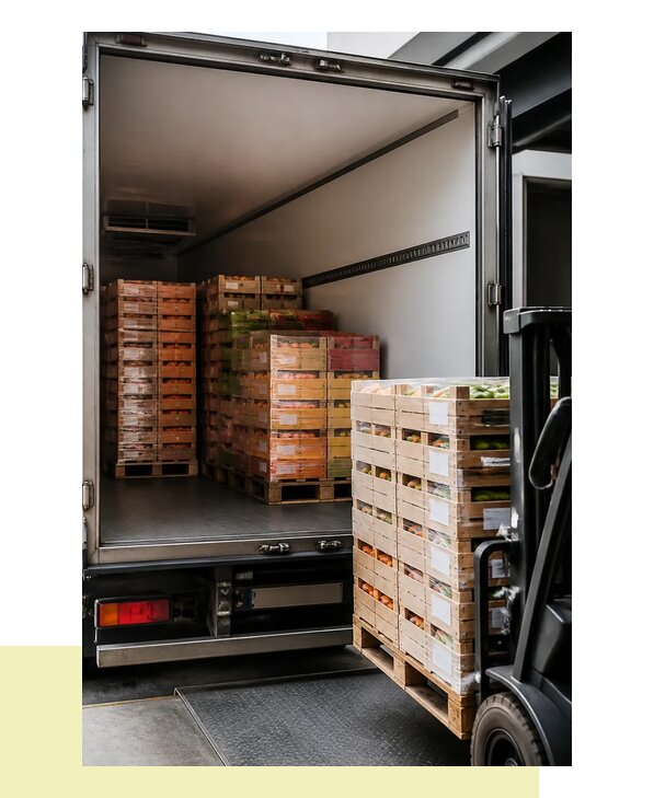 Перевозка сельхозпродукции на паллетах с доставкой в Междуреченск